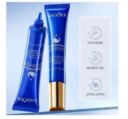 Contorno de Ojos Reparador SADOER con Caviar y Ácido Hialurónico 20 g